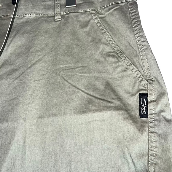 NEW Silver Jeans Co Light Olive Green Stretchy Khaki Shorts Women’s Plus Size 22 - Picture 5 of 7